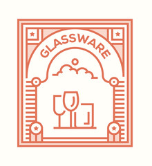 GLASSWARE ICON CONCEPT