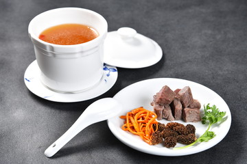 soup with meat and vegetables