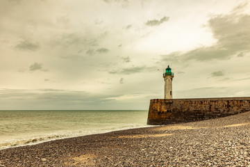 Leuchtturm an der Alabasterküste Normandie
