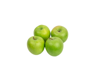 fresh apple on white background.