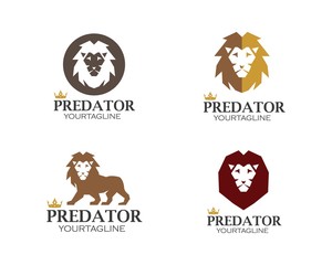 lion logo vector illustration