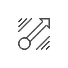 Direction line icon