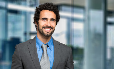 Fototapeta premium Portrait of an handsome businessman