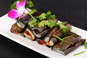 salad with meat and vegetables