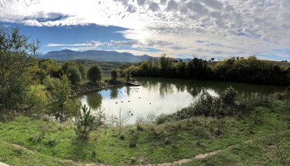Pond in the mountains 