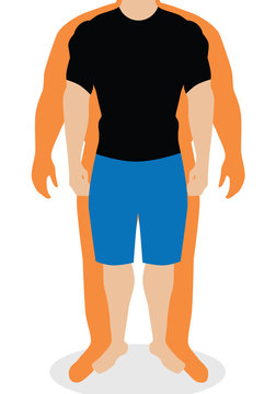 BMI or Body Mass Index Infographic Chart.Vector illustration.