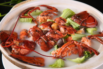 shrimps with tomato sauce