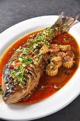 fish with sauce