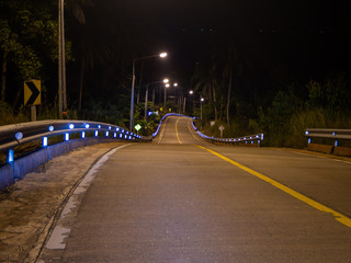 Ko Phangan night road. Thailand