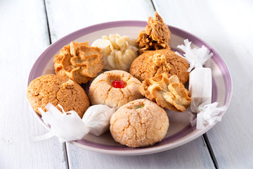Assortimento di biscotti italiani 