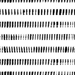 Grunge short lines hand drawn seamless pattern. Vector vertical scribbles, hatches paintbrush drawing.