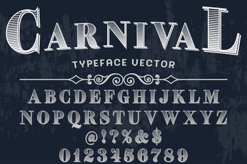 vintage fontColorful Comics Retro Typeface. Vector Illustration