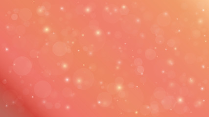Abstract blurred vector background with light glare. Bokeh and glowing particles. Lighting effects of flash. 