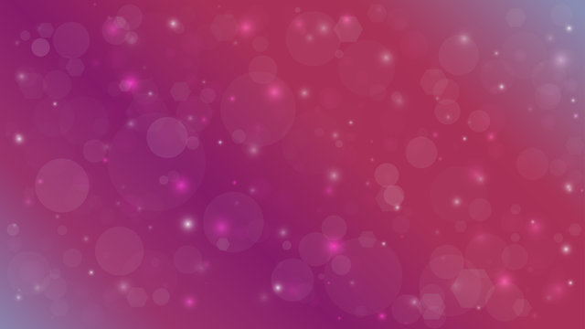 Abstract blurred vector background with light glare. Bokeh and glowing particles. Lighting effects of flash. 