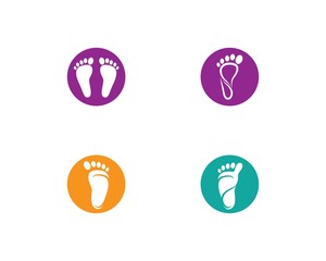 Foot therapist logo vector