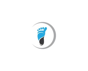 Foot therapist logo vector