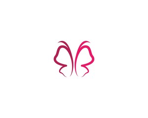 Butterfly logo vector icon