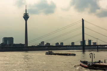 Fototapeta premium Düsseldorf am Rhein