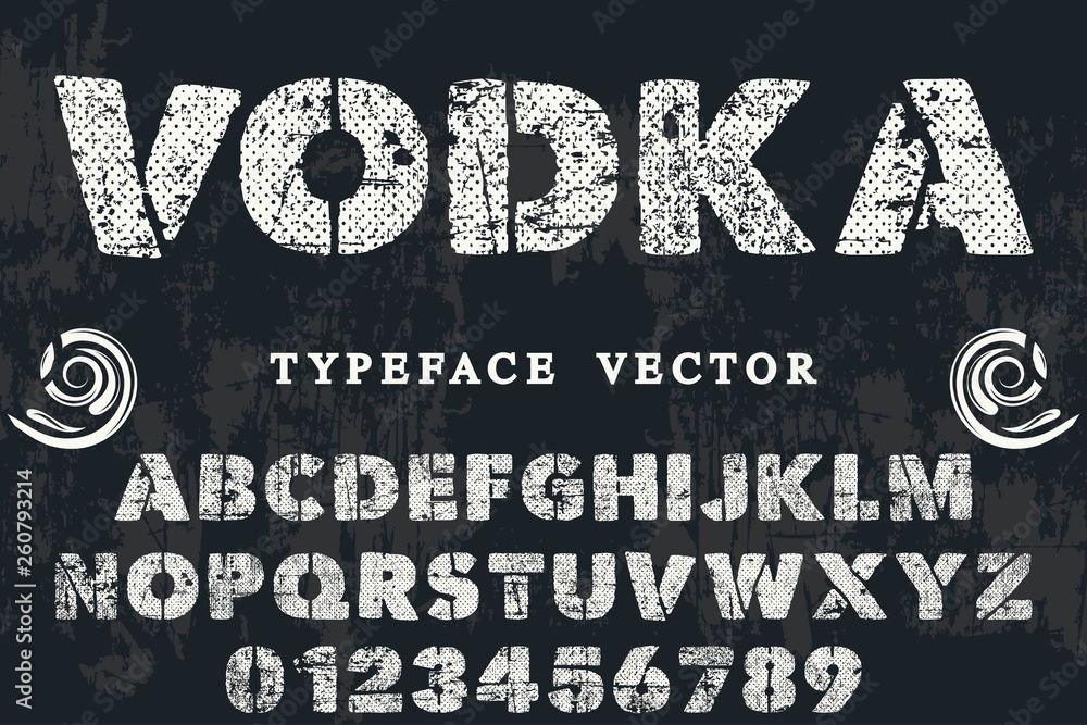 Aufkleber font alphabet script typeface handcrafted handwritten vector label design old style.shadow effect.vi
