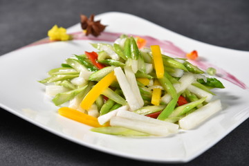 salad on a plate