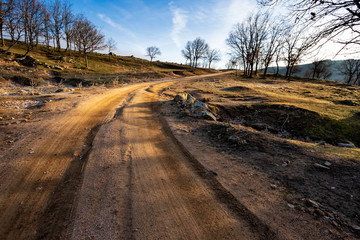Camino de las praderas de las Zorreras. Avila. España. Europa.