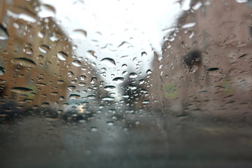 water, rain, drops