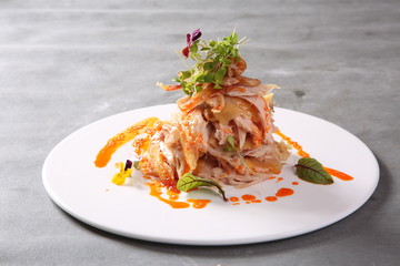 salad with shrimps