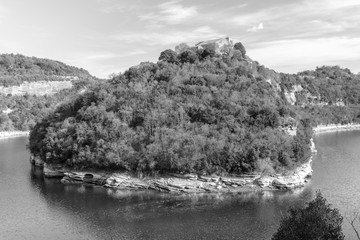 Fototapeta premium Paisajes catalanes en la ribera del rio Ter - Barcelona - Susqueda