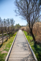 Paisajes de la ribera del rio ebro en flix - Ribera d'ebre - Tarragona