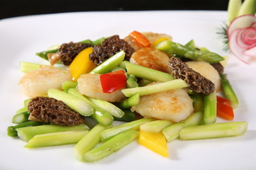 grilled meat with vegetables