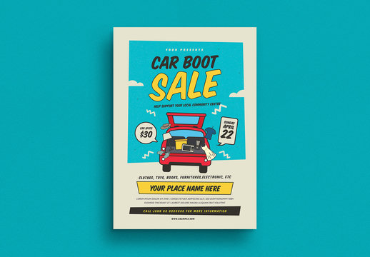 Trunk Sale Poster Layout