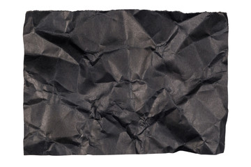 Creased Black Paper