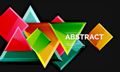 Obraz premium Shiny style geometric background