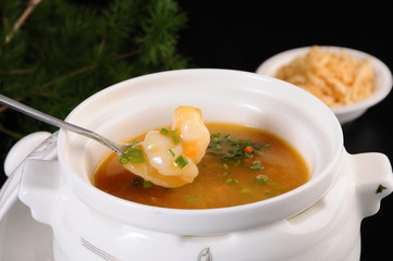 soup in a bowl