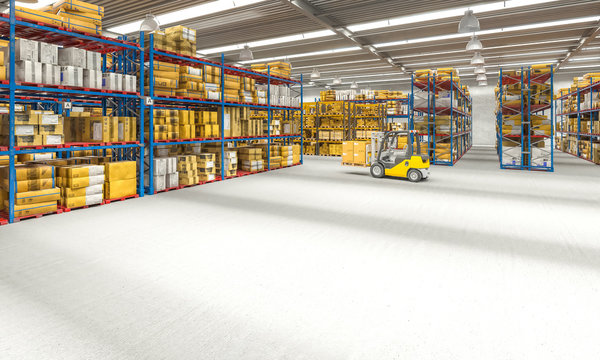 warehouse interior 3d