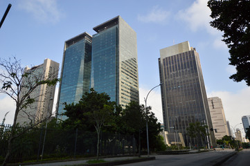 modern buildings in the center of the city of Rio de Janeiro