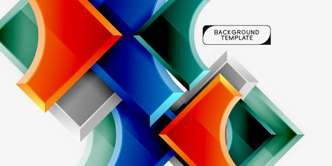 Geometric shapes abstract background