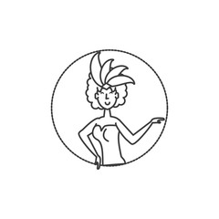 woman brazilian dancer character