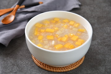bowl of pumpkin soup