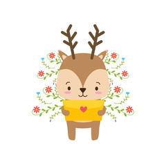 Naklejka premium cute animal cartoon