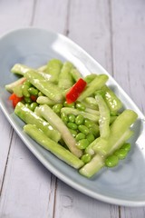 fresh vegetables on a plate