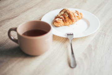 cup of coffee and cake