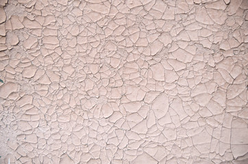 Old flaking painted wall closeup