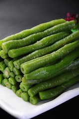 fresh cucumbers on a plate