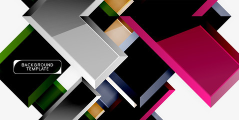 Glossy arrows geometric background