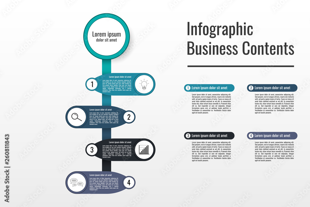 Poster infographic pattern for business information,presentation.vector and illustration