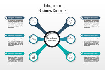 infographic pattern for business information,presentation.vector and illustration