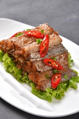 grilled meat with vegetables