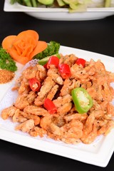 Fototapeta premium chicken with vegetables