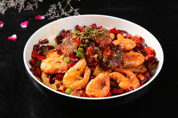 Fototapeta premium rice with chicken and vegetables